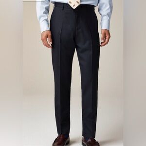 NWT Black J.Crew Ludlow Slim Stretch Pants in Four Season Wool size 33/32